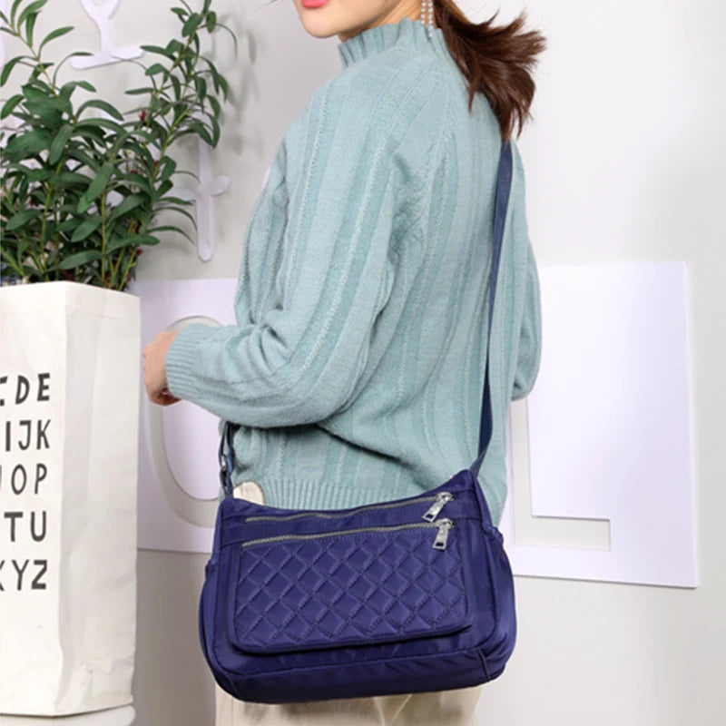 Bolso de hombro de nailon para mujer