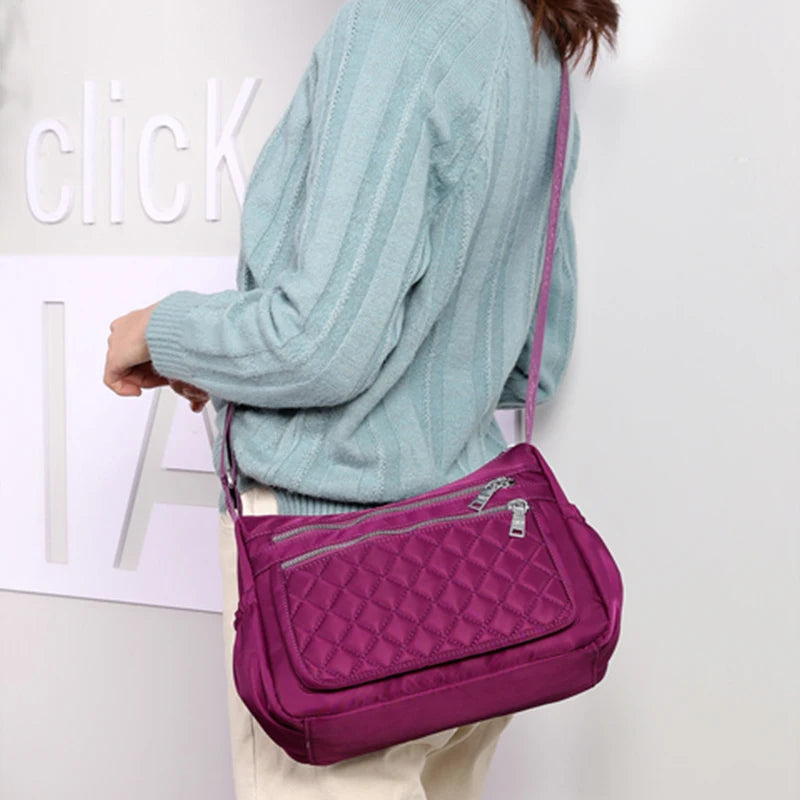 Bolso de hombro de nailon para mujer