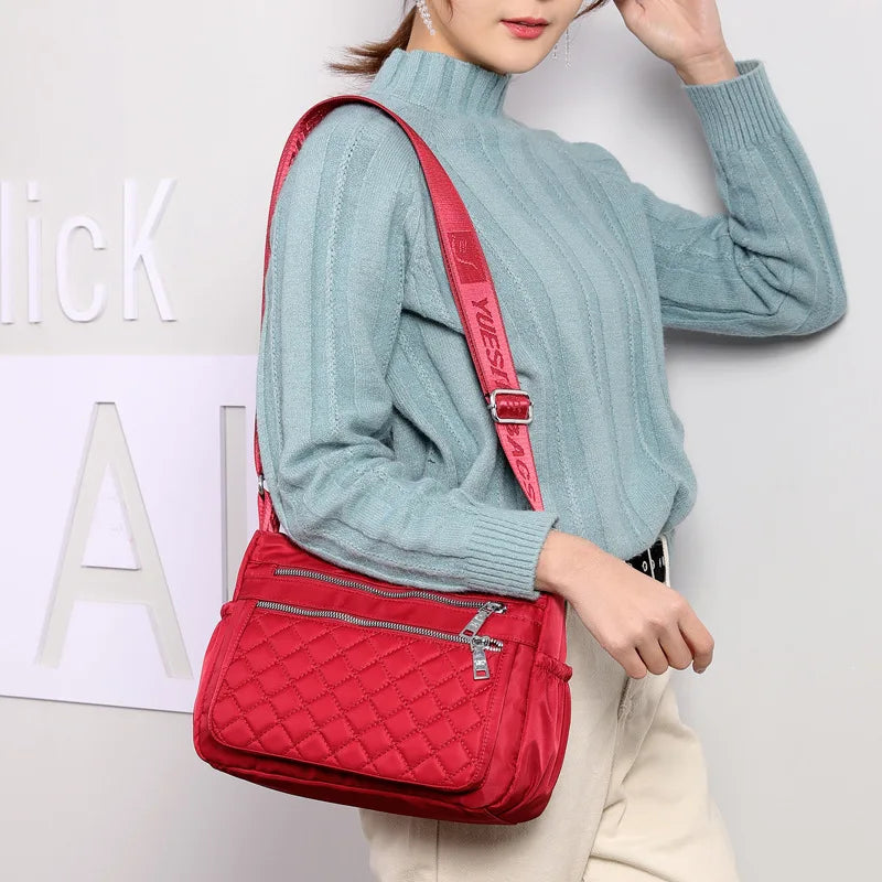 Bolso de hombro de nailon para mujer