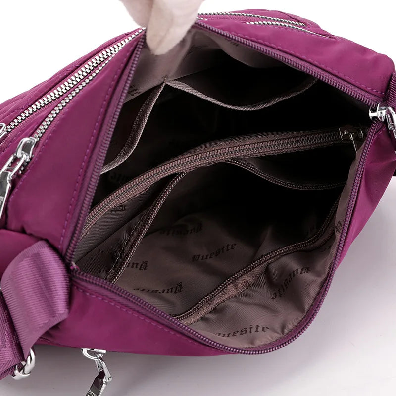 Bolso de hombro de nailon para mujer