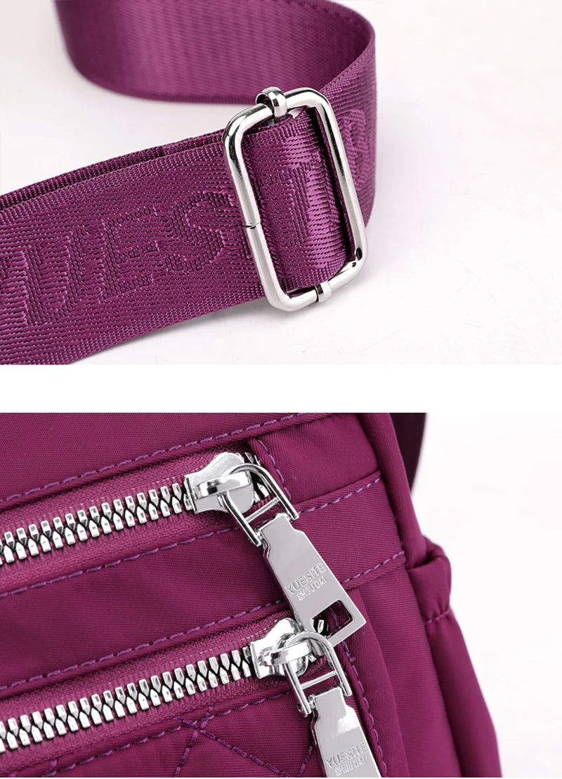 Bolso de hombro de nailon para mujer