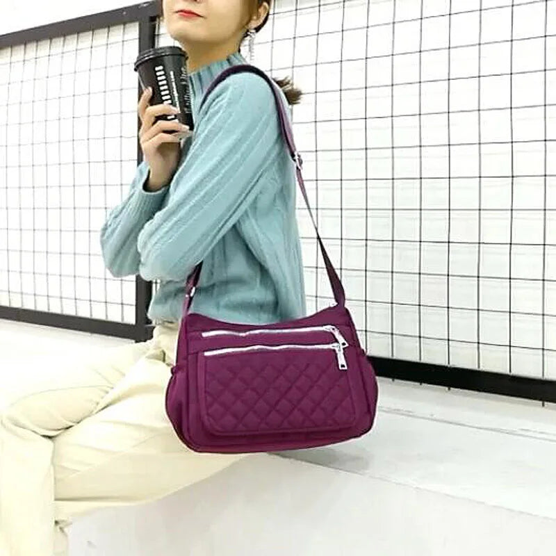 Bolso de hombro de nailon para mujer