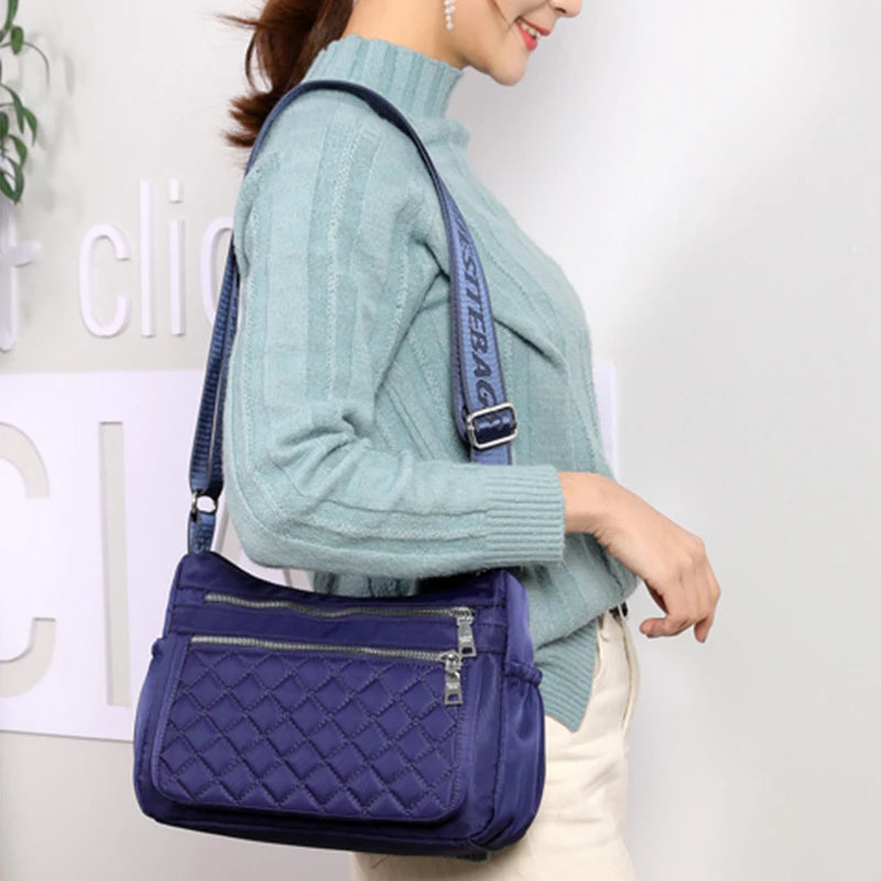 Bolso de hombro de nailon para mujer