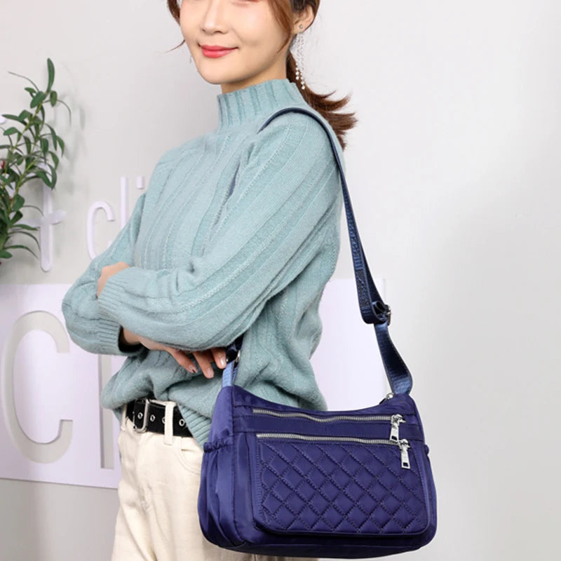 Bolso de hombro de nailon para mujer