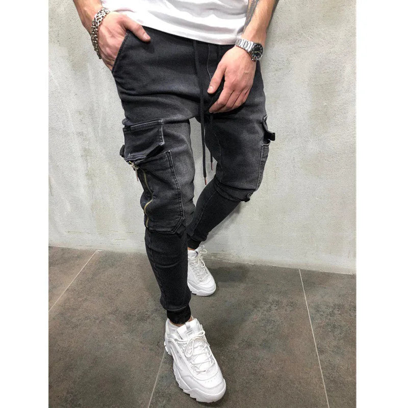 Wholesale New Fashion Casual Wear Stretch Washed  Slim Fit Jeans for Men Plus Size Skinny Comfort Jeans Clothing