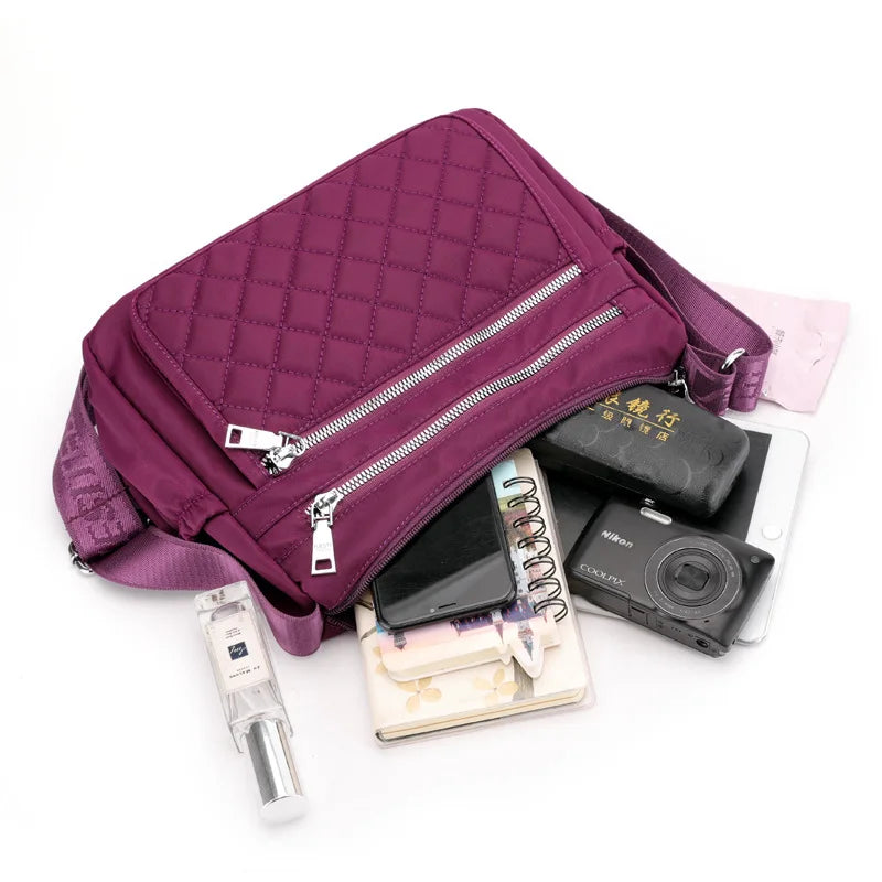 Bolso de hombro de nailon para mujer