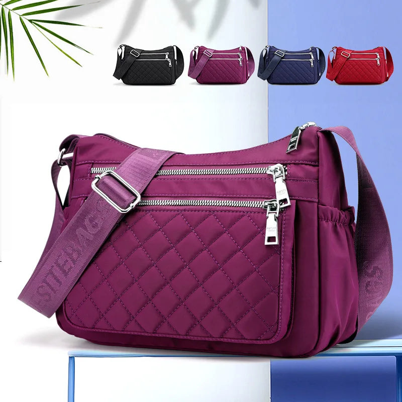 Bolso de hombro de nailon para mujer