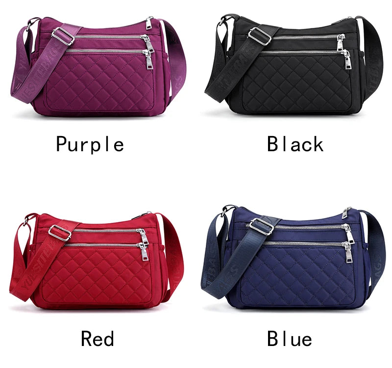 Bolso de hombro de nailon para mujer