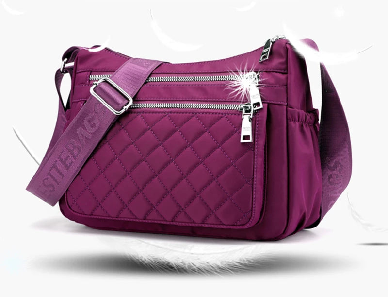 Bolso de hombro de nailon para mujer