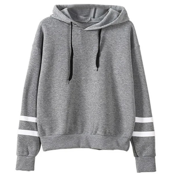 Sudadera con capucha de otoño para mujer, estilo holgado de manga larga