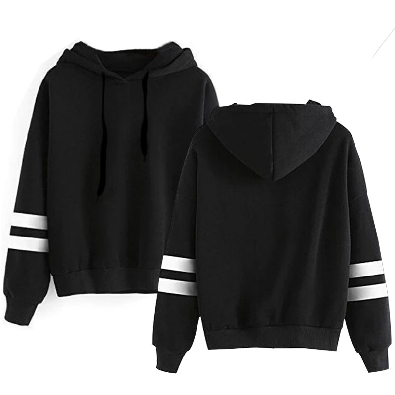 Sudadera con capucha de otoño para mujer, estilo holgado de manga larga