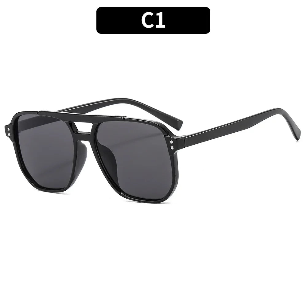 Gafas de sol cuadradas vintage para mujer y hombre