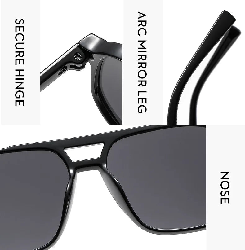 Gafas de sol cuadradas vintage para mujer y hombre