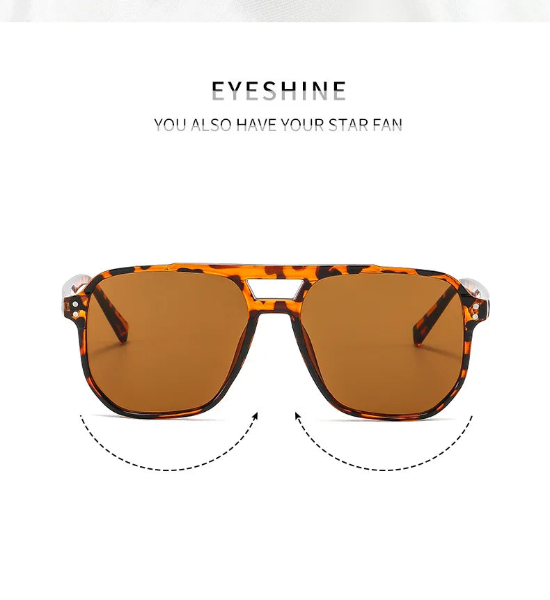 Gafas de sol cuadradas vintage para mujer y hombre