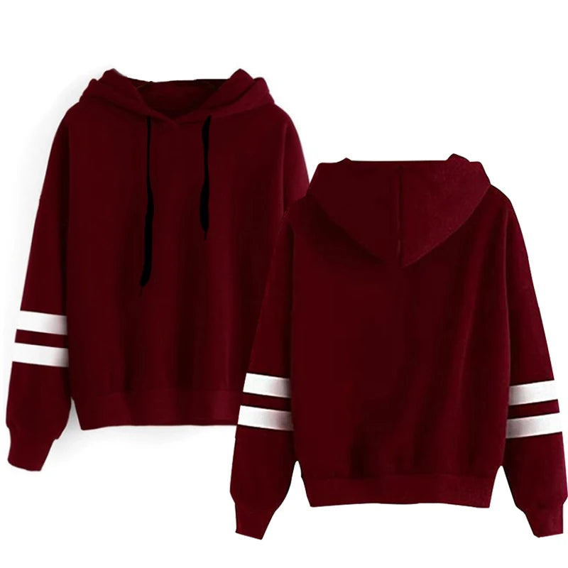 Sudadera con capucha de otoño para mujer, estilo holgado de manga larga