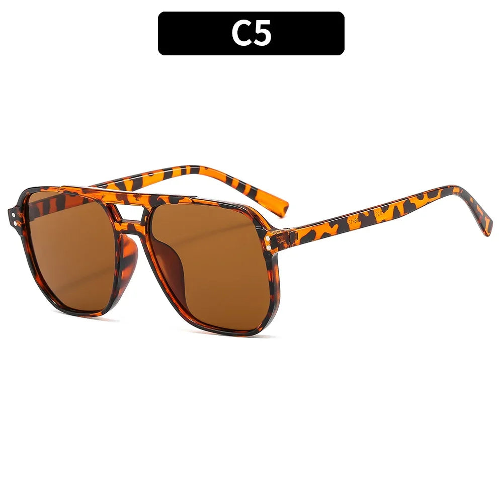 Gafas de sol cuadradas vintage para mujer y hombre