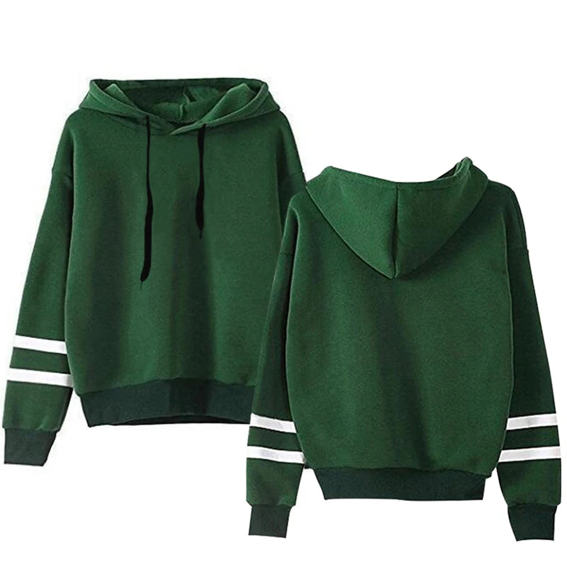 Sudadera con capucha de otoño para mujer, estilo holgado de manga larga