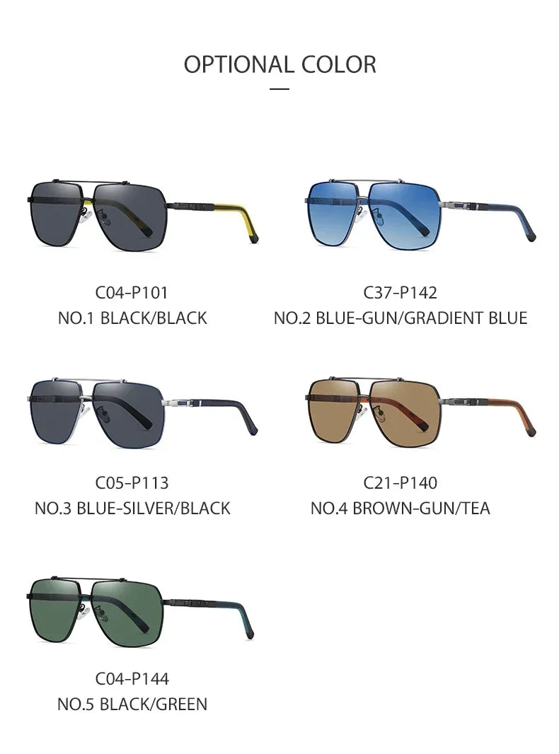 Gafas de ciclismo cuadradas polarizadas para hombre