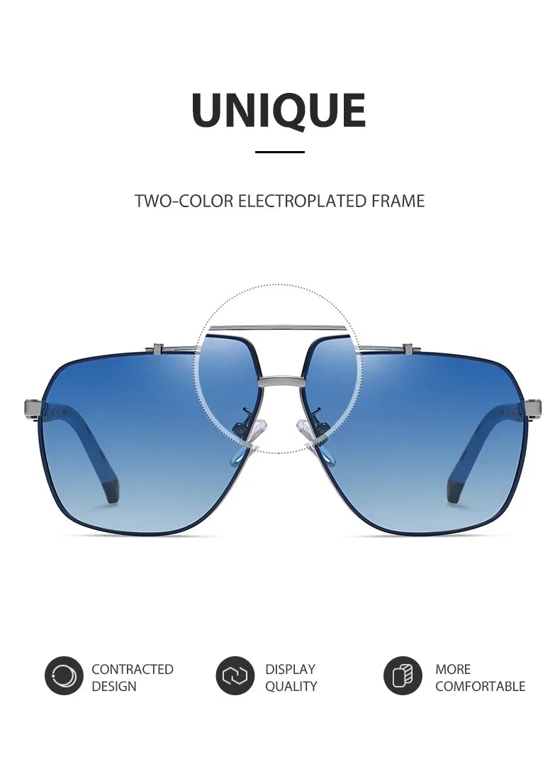 Gafas de ciclismo cuadradas polarizadas para hombre