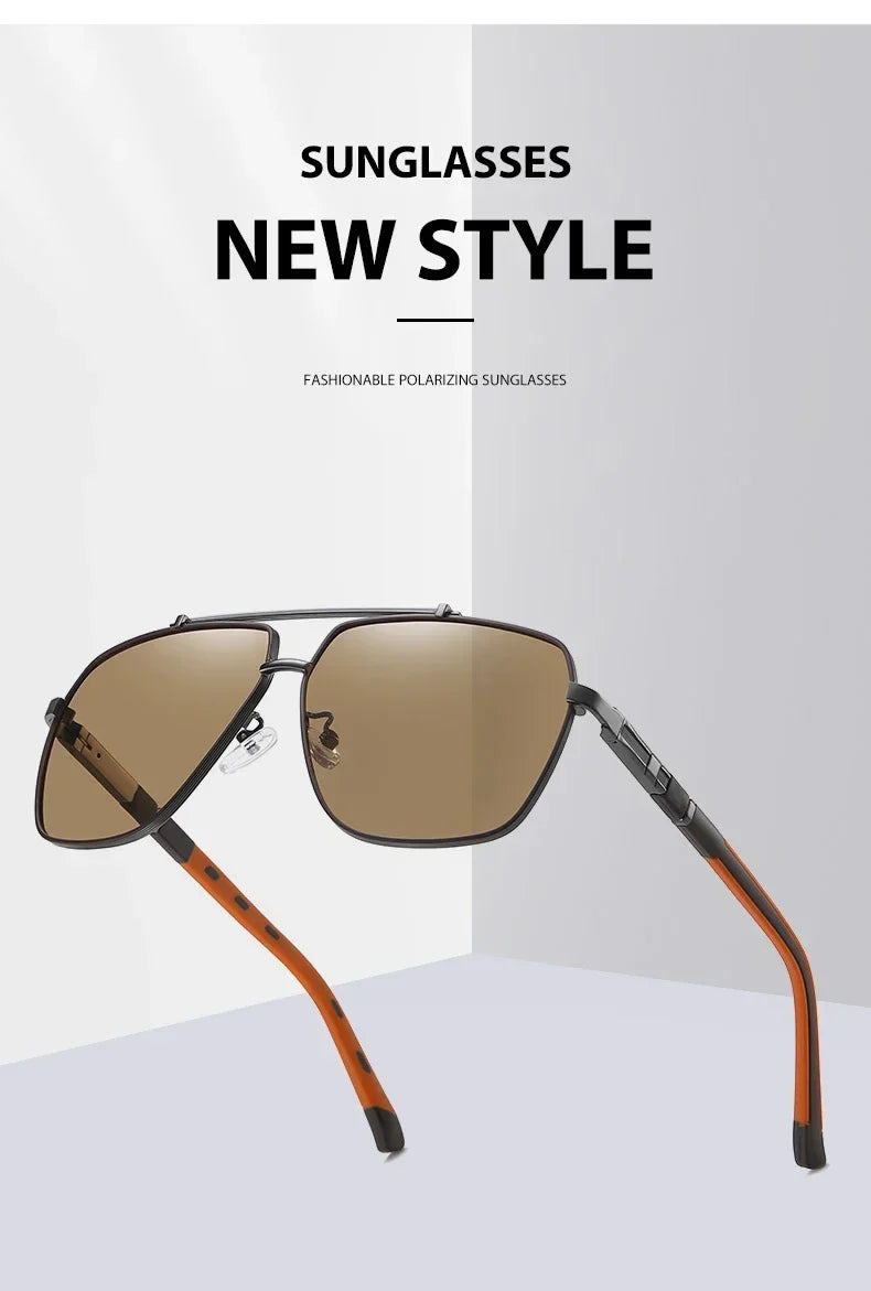 Gafas de ciclismo cuadradas polarizadas para hombre