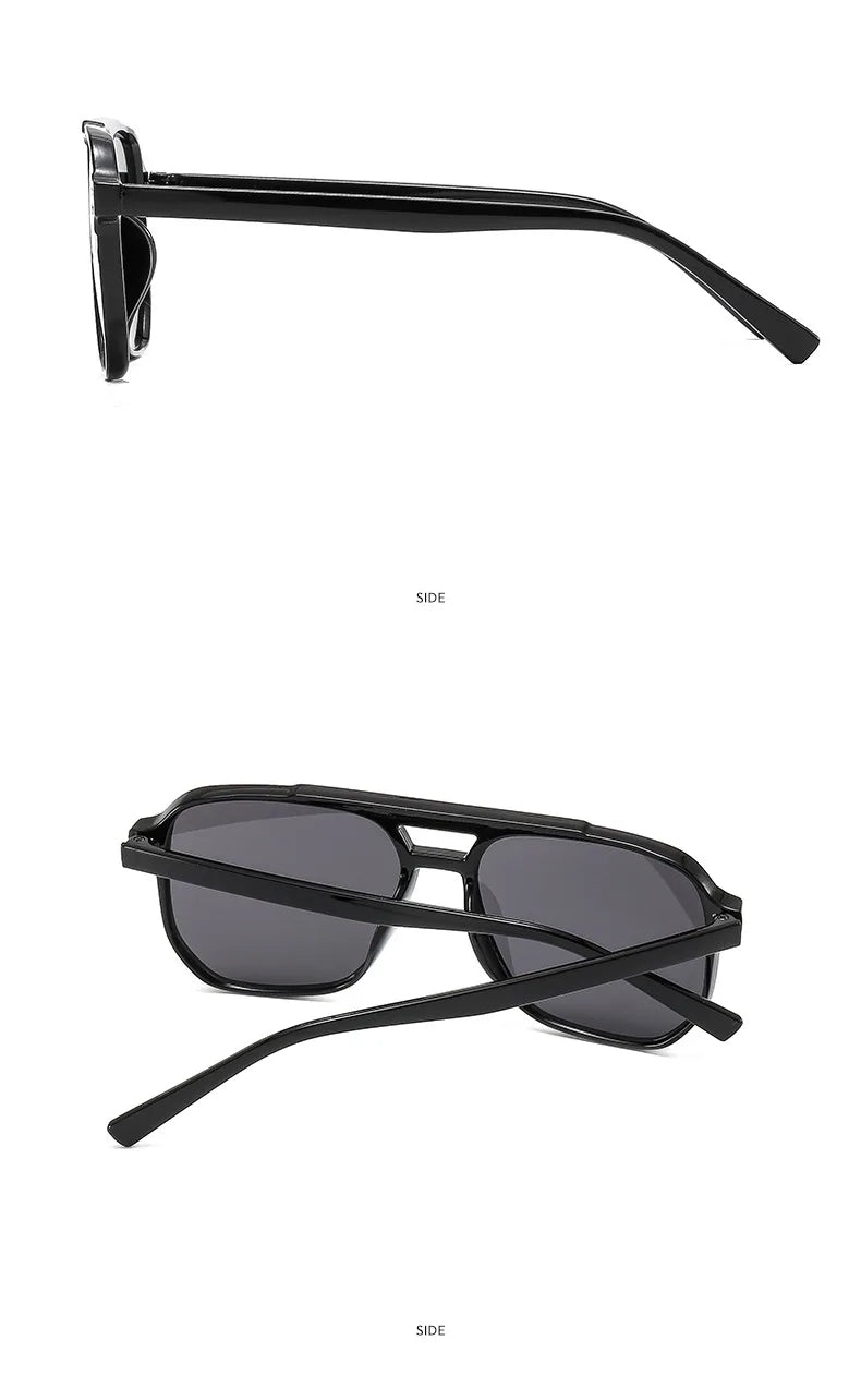 Gafas de sol cuadradas vintage para mujer y hombre
