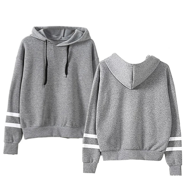 Sudadera con capucha de otoño para mujer, estilo holgado de manga larga