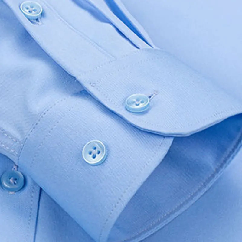 Camisa elástica de manga larga para hombre