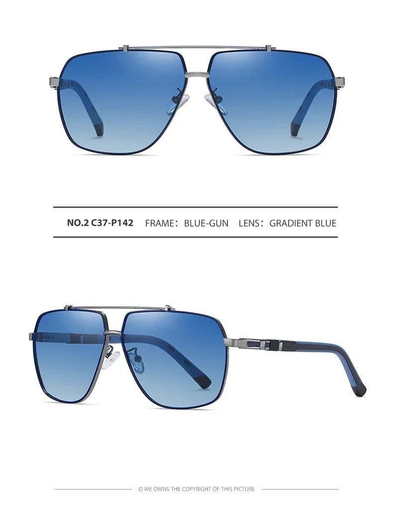 Gafas de ciclismo cuadradas polarizadas para hombre