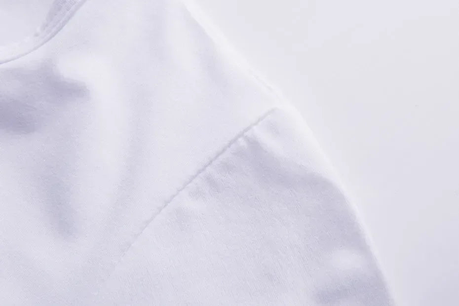 Camiseta blanca con estampado de gato divertido para mujer