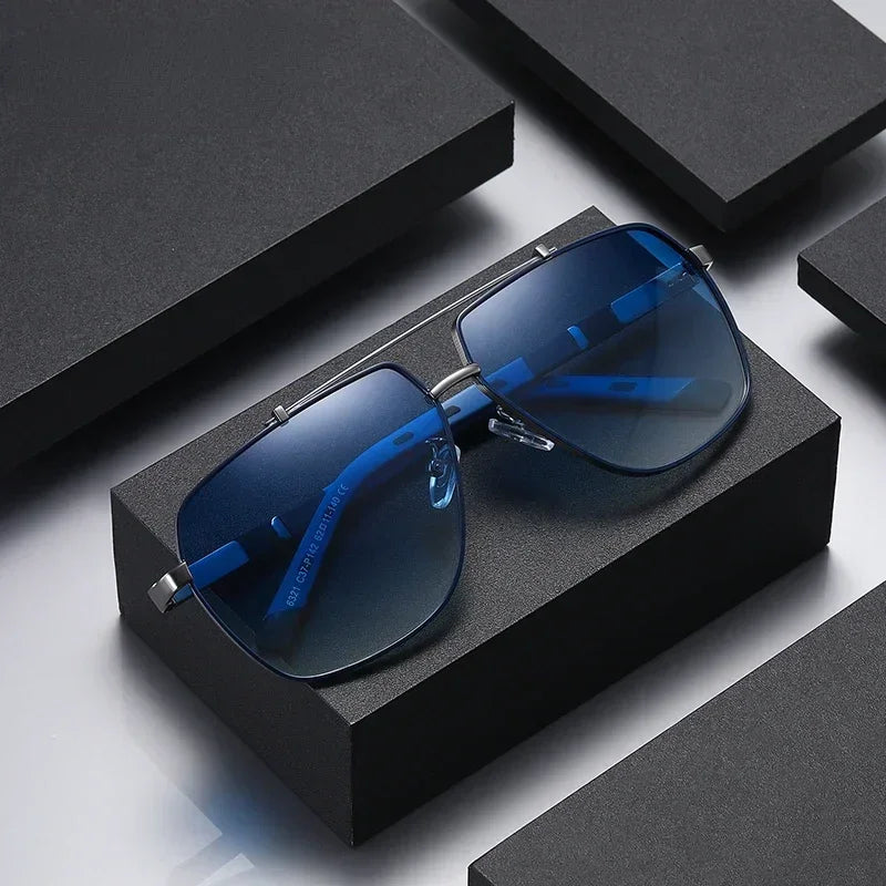 Gafas de ciclismo cuadradas polarizadas para hombre