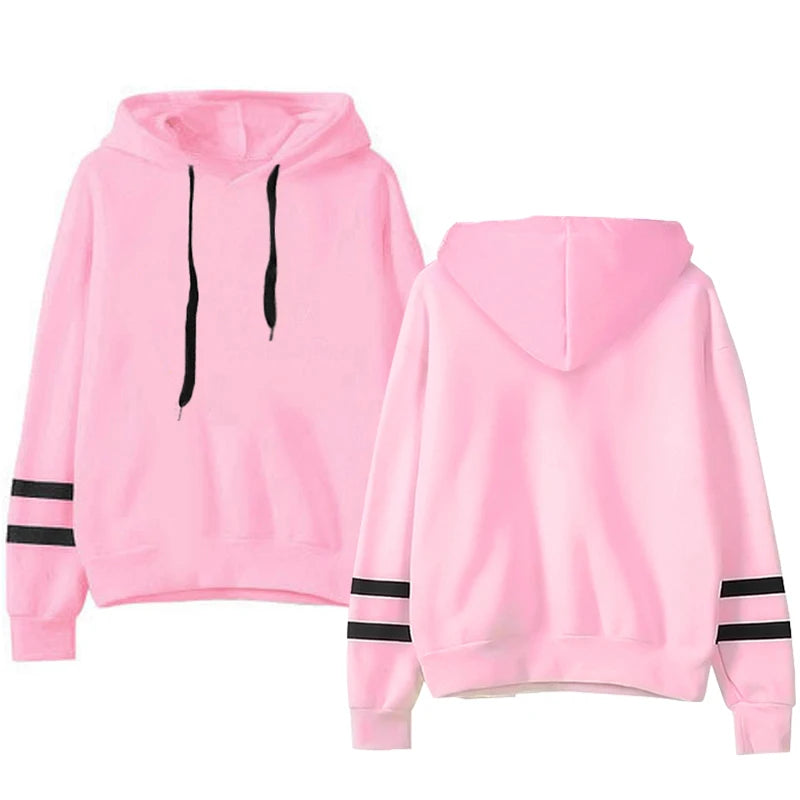 Sudadera con capucha de otoño para mujer, estilo holgado de manga larga