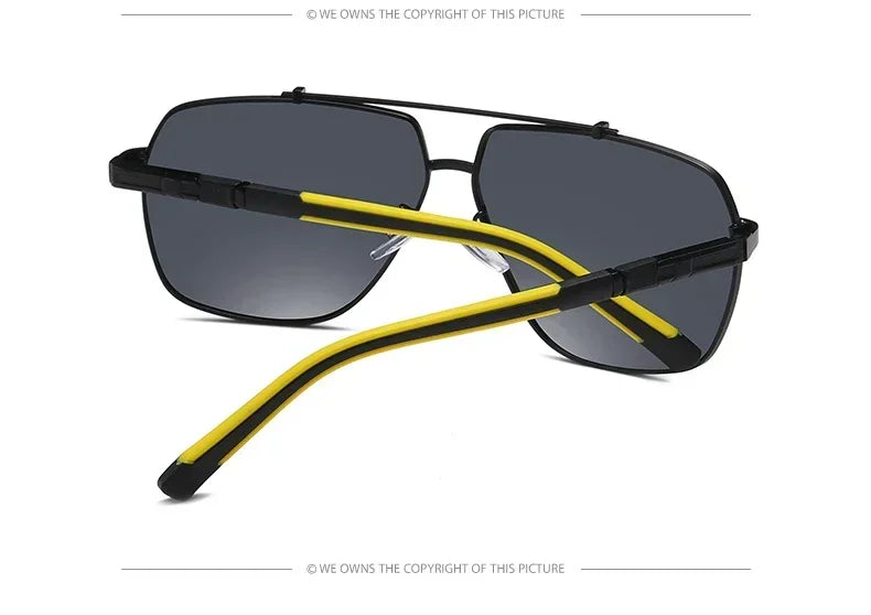 Gafas de ciclismo cuadradas polarizadas para hombre