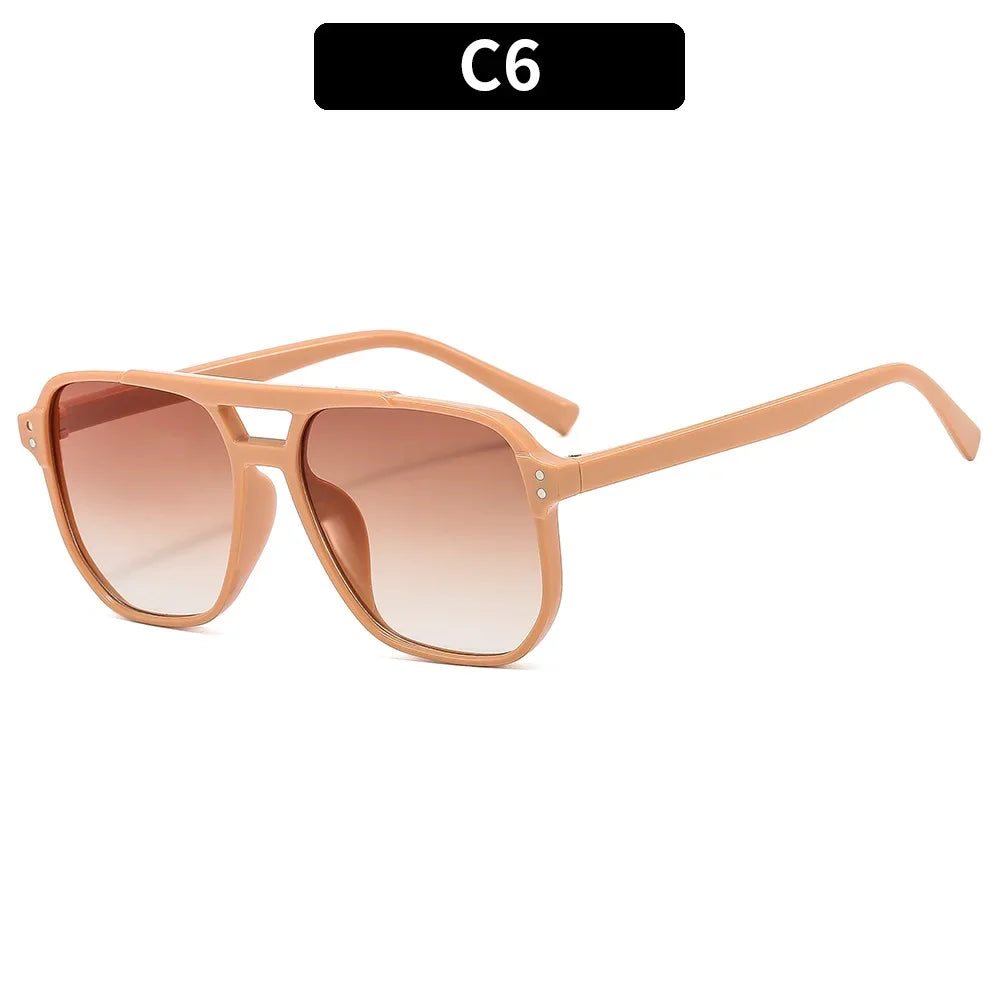 Gafas de sol cuadradas vintage para mujer y hombre
