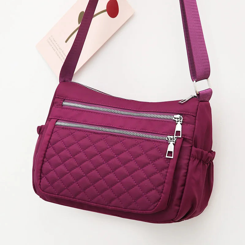 Bolso de hombro de nailon para mujer