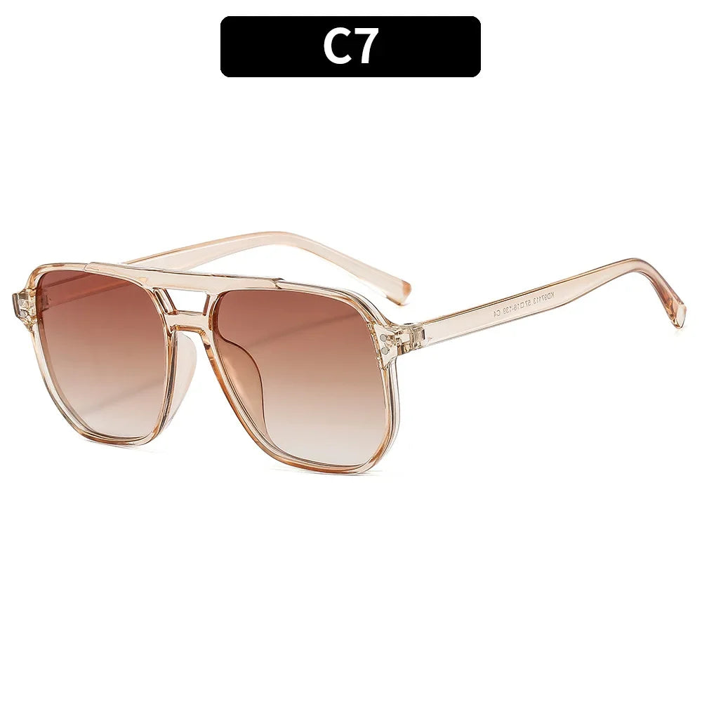 Gafas de sol cuadradas vintage para mujer y hombre